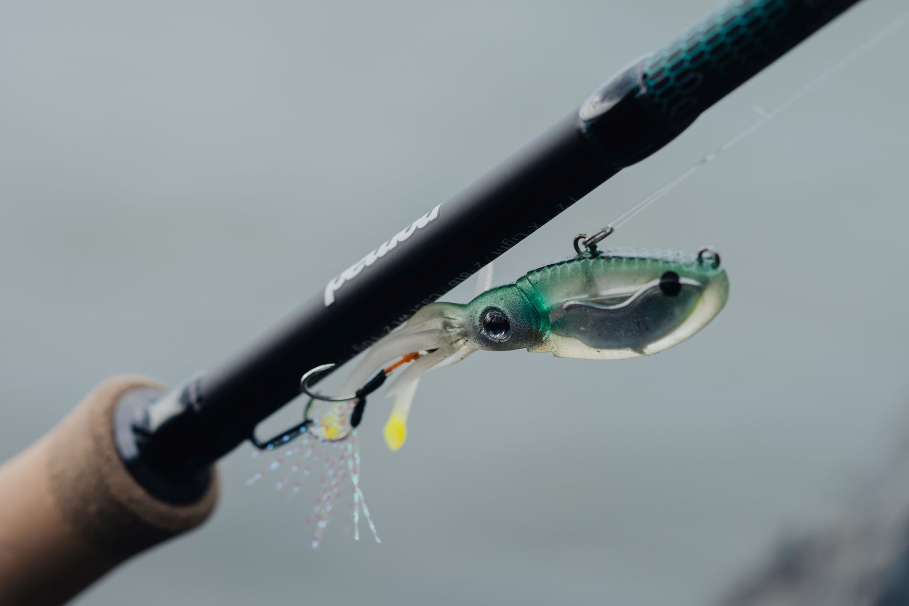 Nomad Squidtrex 55 - Green Gold Gizzy – Trophy Trout Lures and Fly Fishing