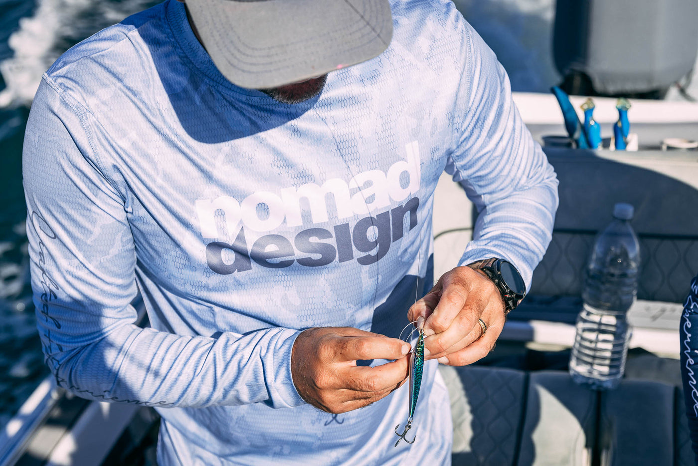 Tech Fishing Shirt - Camo Splice Blue XX Large