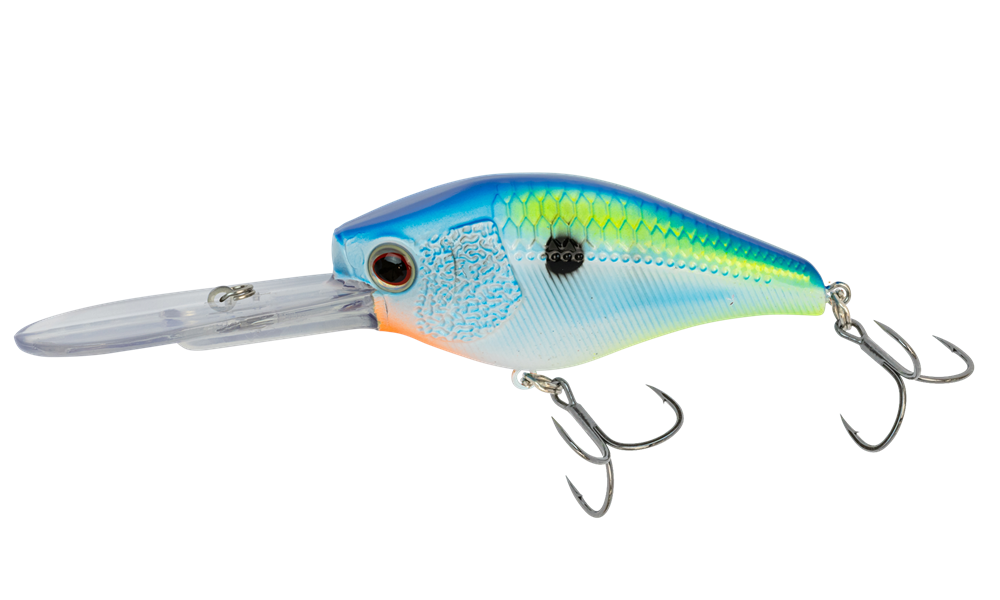 Hooked Up Crankbait Lure - White Carbon Shad