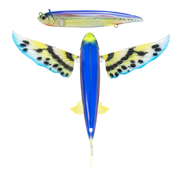 Flying Fish Lure, Stainless Steel Flying Fish Waterproof Portable for Marine